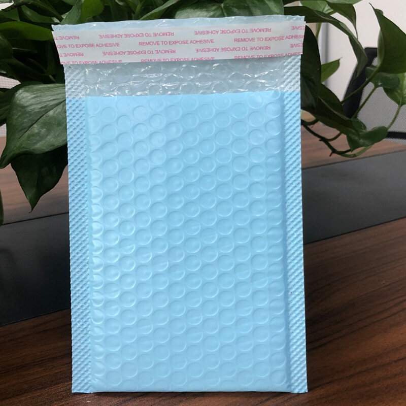 10Pcs Luz Azul Bolha Envelope Pequeno Presente Embalagem Saco À Prova D' Água Sacos De Bolha Jóias Envelopes Acolchoados para o Envio De Negócios