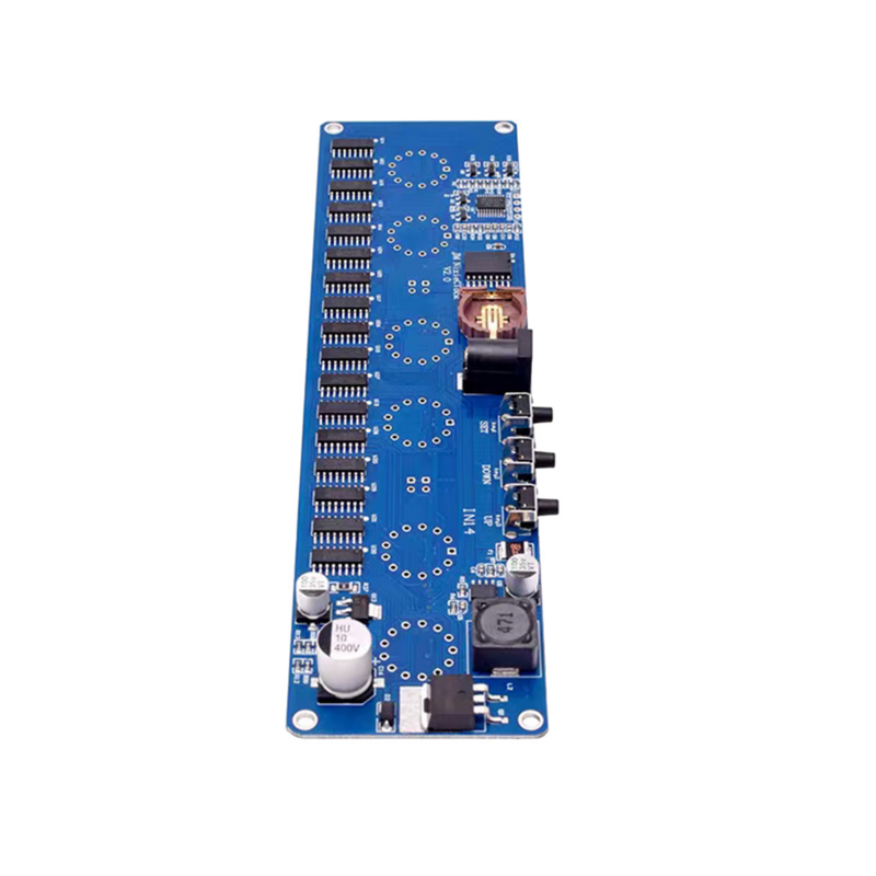 Micro-USB 12V Electronic DIY Kit IN14 Nixie Tube Digital LED Clock Gift Circuit Board Kit PCBA No Tubes