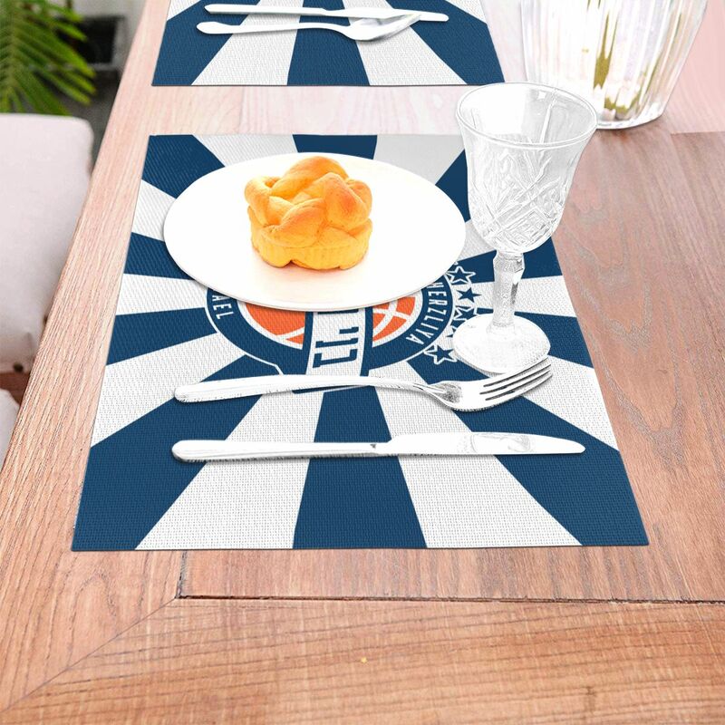 Israel Bnei Herzliya Bc PVC Woven Placemats Waterproof Easy Clean Wipeable Decoration for Restaurant Kitchen