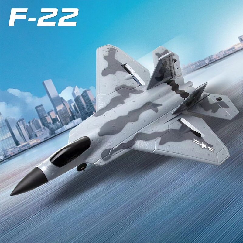 RC เครื่องบินเครื่องบินเครื่องบิน Fighter F22โฟมฤดูใบไม้ร่วงกันน้ำ Fighter รุ่นจากระยะไกลควบคุมเครื่อง6เด็กกลางแจ้งของเล่น Rc ของขวัญ