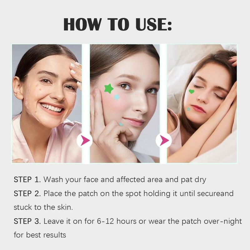 Mini Star Heart Invisible Acne Removal Pimple Patch Pimple Acne Concealer Face Spot Face Skin Care Stickers Beauty Acne Tool
