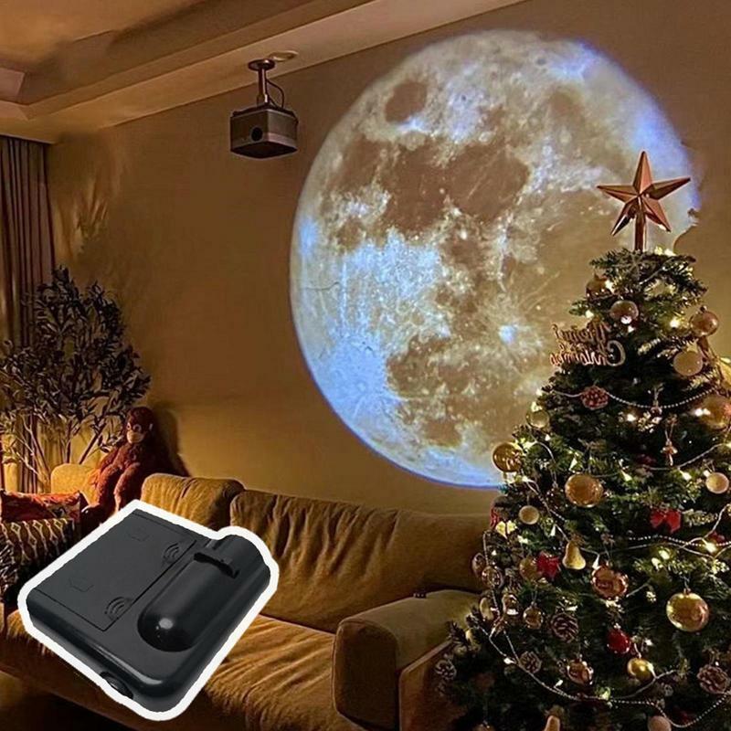 Lámpara de proyección Aurora Moon Galaxy, luz nocturna, fondo creativo, lámpara de atmósfera, proyector de tierra, lámpara de fotografía para el hogar