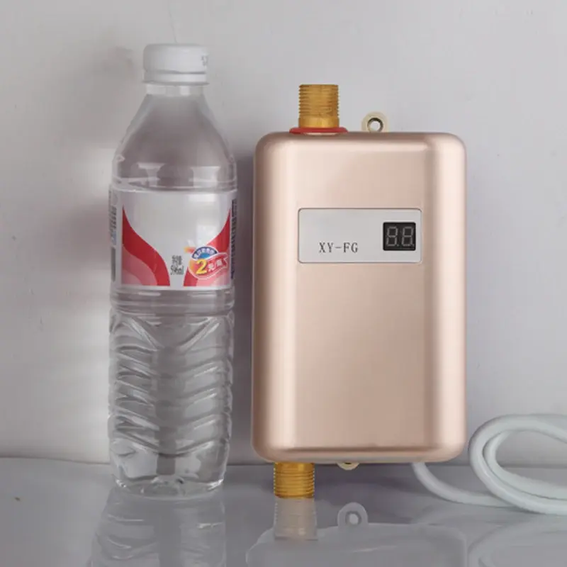 Mini aquecedor de água instantâneo da cozinha, banho armazenamento-livre do agregado familiar, aquecimento rápido da temperatura constante pequeno aquecedor de água elétrico,