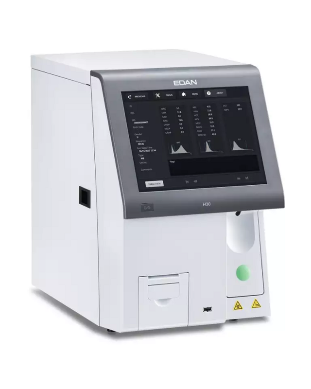 Edan H30 Pro Auto Hematologie Analyzer Bloed Cbc Machine Hematologie Analysator