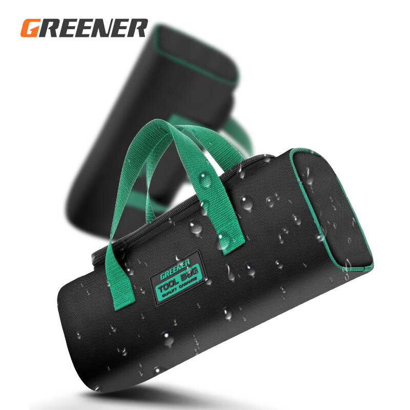 Greener Multi-Function Tool Bag, impermeável, Anti-Fall, armazenamento, 1680D Oxford pano, saco eletricista