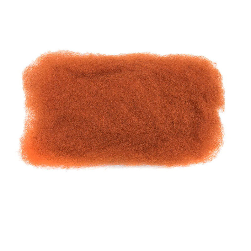 Elegante cabello brasileño Afro rizado a granel, cabello Remy, trenzas de Color naranja jengibre, cabello No WeftHuman para trenzado, 1 paquete de 50g por pieza