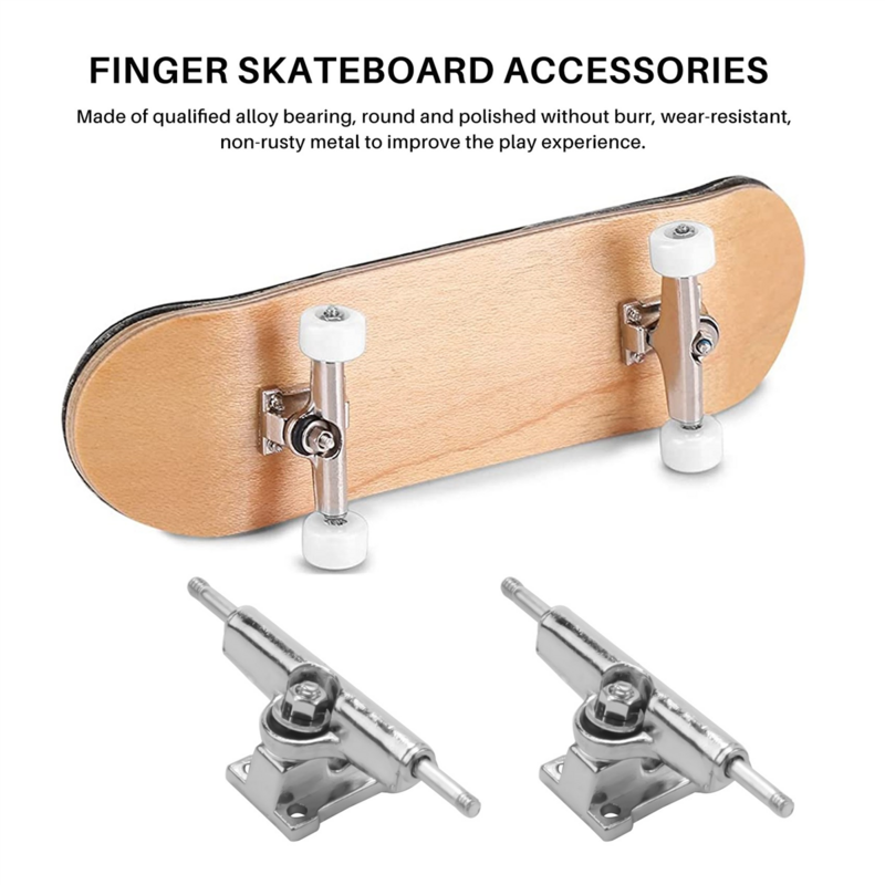 10 buah 29mm Fingerboard truk jari Skateboard Deck dengan kacang dengan kunci pas obeng untuk jari Skateboard