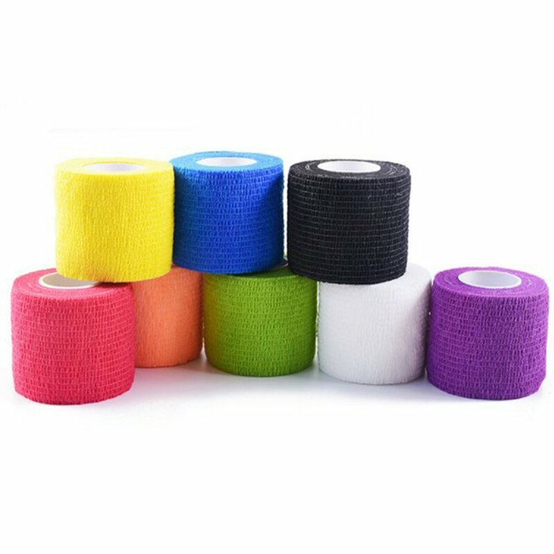 4.5M Kleurrijke Sport Zelfklevende Elastische Bandage Wrap Tape Hansaplast Voor Knie Ondersteuning Pads Vinger Enkel Palm Schouder