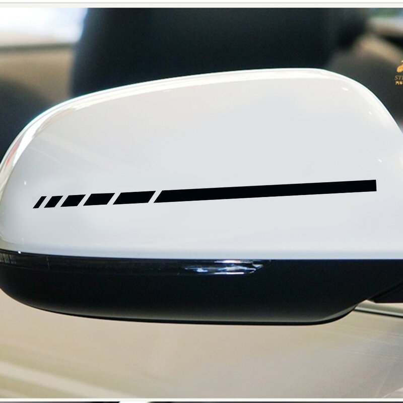 Moda carro espelho retrovisor lateral adesivo vinil decalque tarja emblema diy vinil emblema adesivo decorativo auto