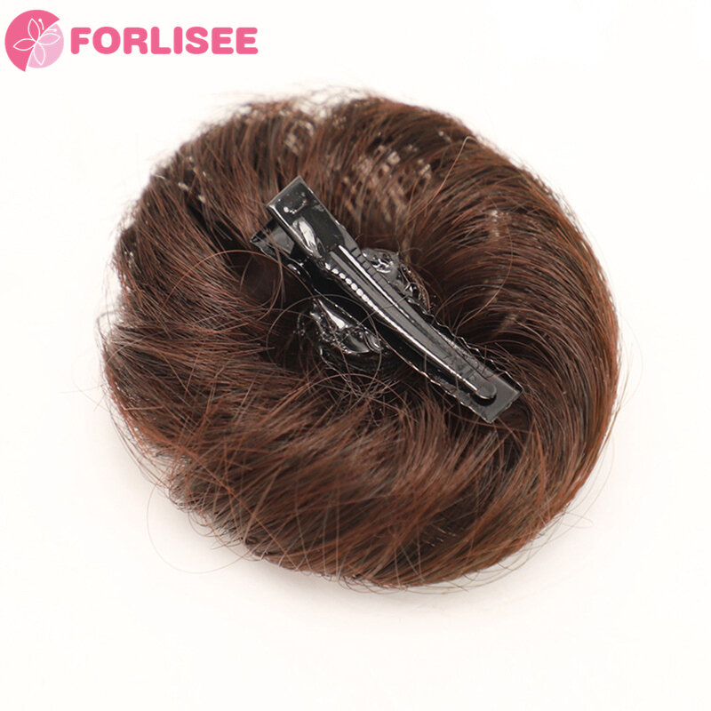 FORLISEE-اكسسوارات شعر للأطفال ، حقيبة شعر مستعار على شكل رأس كروية ، دبوس شعر على شكل كعكة على شكل حلقة شعر ، حقيبة شعر مستقيمة ، نمط قديم