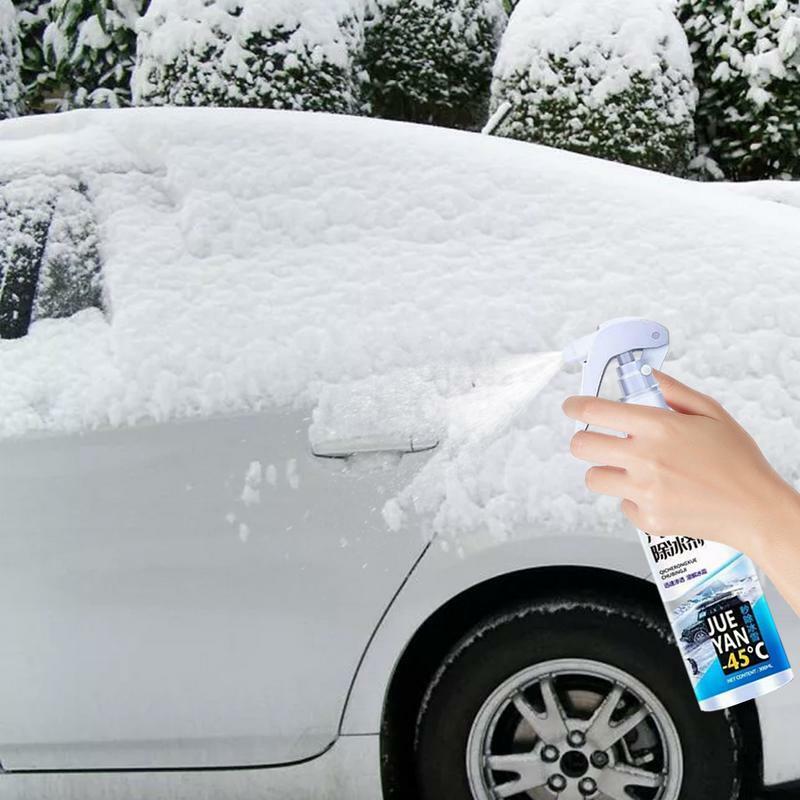 Car Windshield Defroster Spray Snow Deicer Defroster Window Cleaner Ice Melting Agent Anti Freeze Windshield Washer Fluid