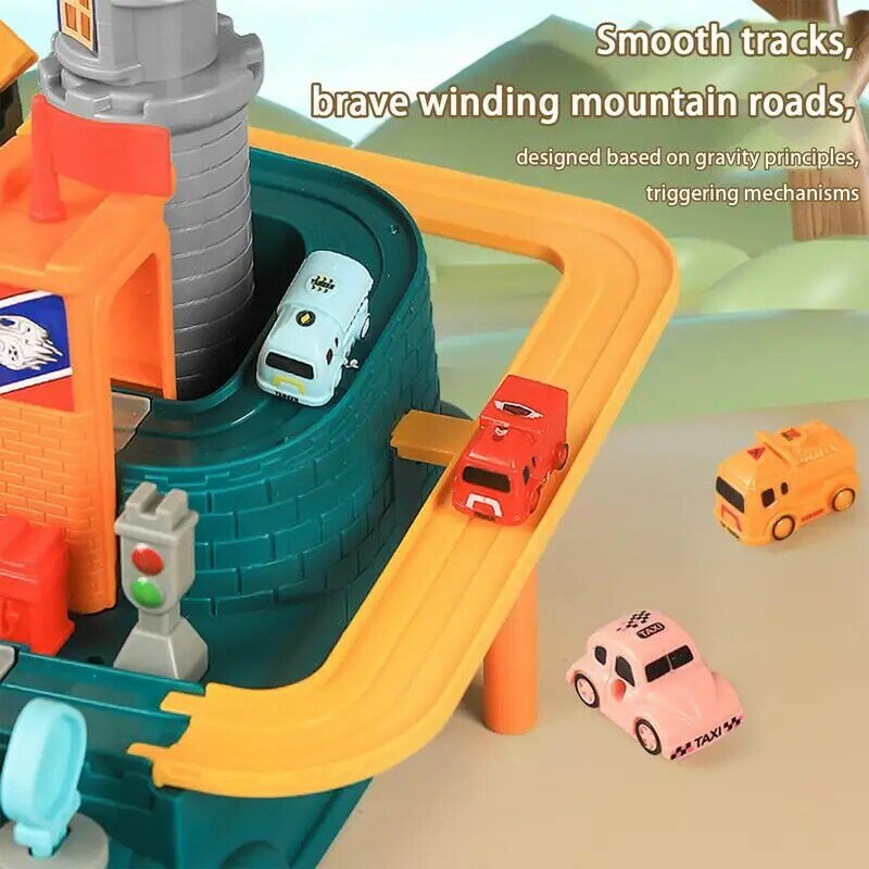 Brinquedo educativo Track Play Set, Simulação Toy Driving, Carrinho Copilot