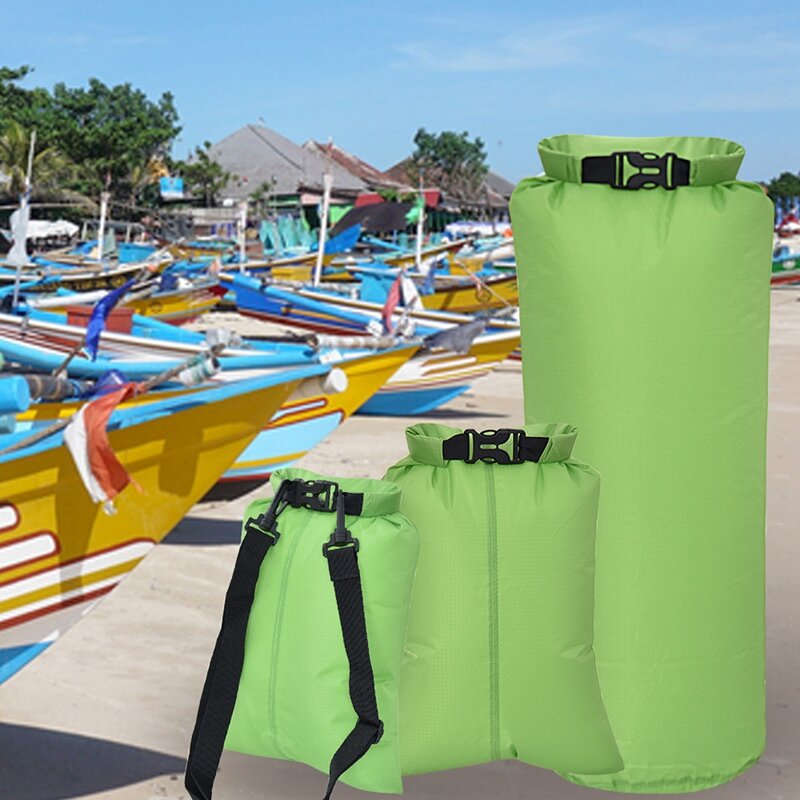 Outdoor Camping Trip 3-Piece Waterproof Bag, Kayak, Rafting, Rowing, Camping, Moisture-Proof Compression Storage Bag