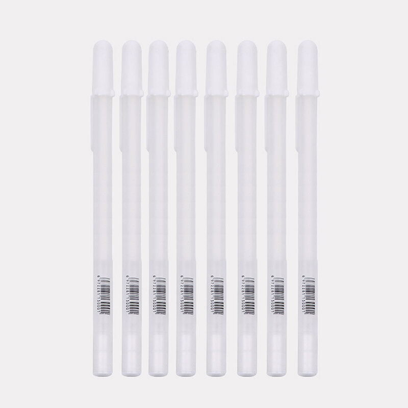 ปากกามาร์กเกอร์สีขาวมันเยิ้มขนาด0.8มม. 1/3ชิ้นปากกาเขียนสมุดวาดรูปยางปากกาเจลแบบถาวรกันน้ำได้ปากกาวาดลายเส้น