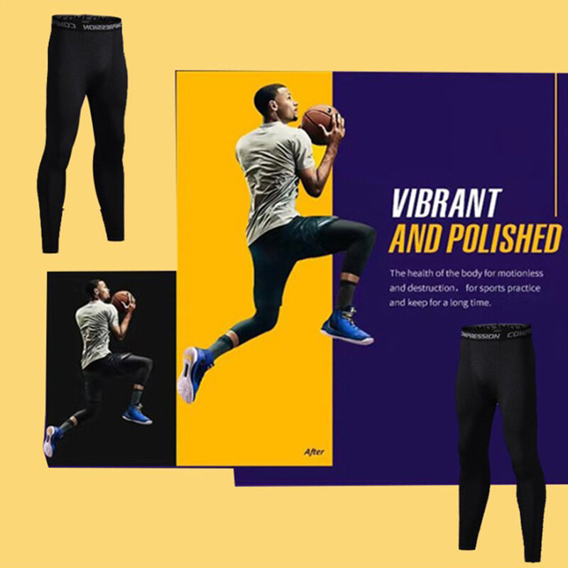 2023 спортивные колготки, мужские летние штаны для фитнеса, компрессионные укороченные брюки для баскетбола