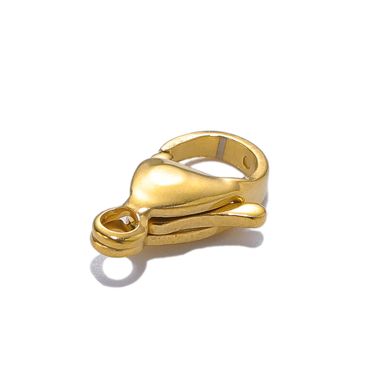 25 sztuk 18K złota ze stali nierdzewnej Lobster zatrzaski haki do naszyjnik DIY bransoletka łańcuchy moda komponenty do wyrobu biżuterii dostaw
