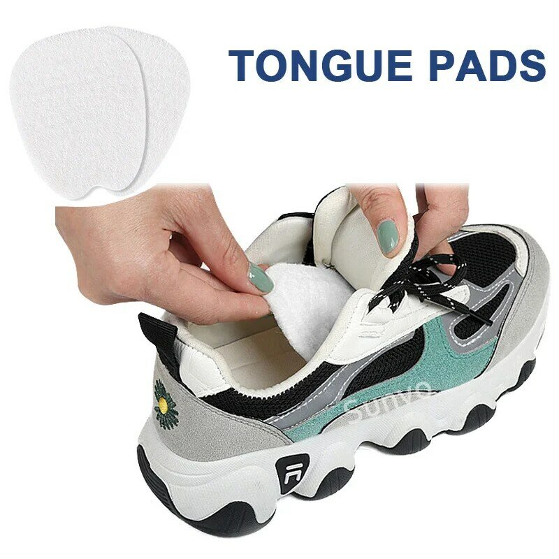 Vilt Voorvoet Pads Voor Sneaker Schoenen Tong Anti-Slijtage Half Inlegzolen Comfort Absorberen Zweet Innerlijke Inserts Soft Zelf-sticker