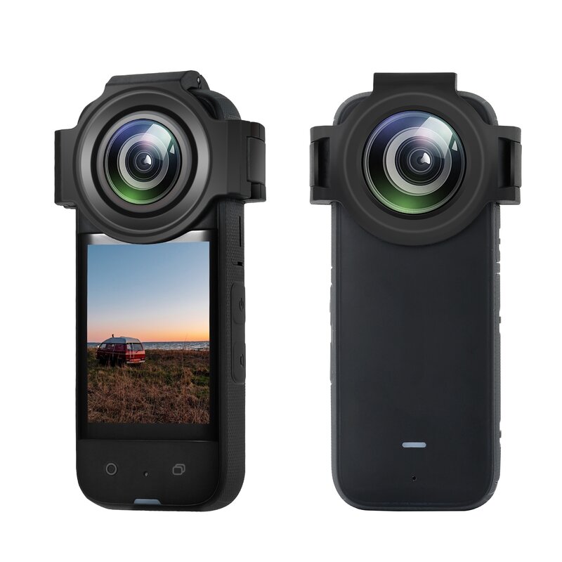 Puluz-光学レンズ付きの拡張可能な保護カバー,insta360 x3用のガラスレンズ,パノラマモーションカメラ用アクセサリー