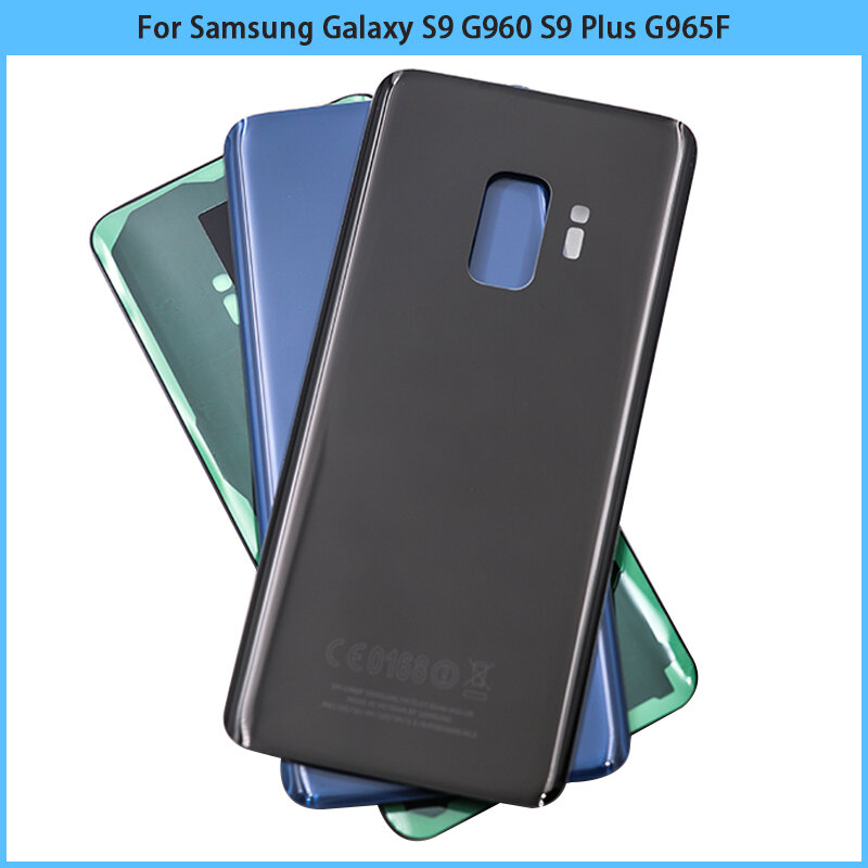 Cubierta trasera para Samsung Galaxy S9 G960 / S9 Plus G965 SM-G965F, Panel de vidrio para puerta trasera, reemplazo de lente de cámara, novedad