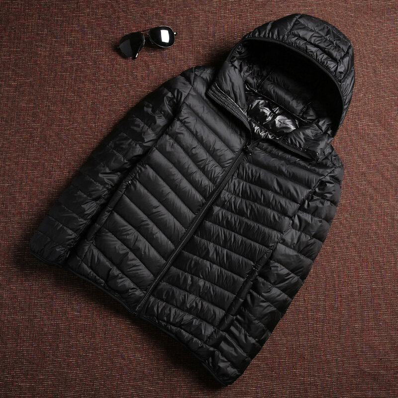 Ultra Licht Ente Unten Jacke Mens Koreanische Streetwear Feder Mäntel Stehkragen Warme Männer Kleidung 2022 Winter Mode Marke