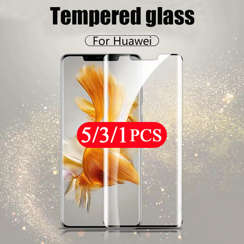 5/3/1pcs tempered glass for huawei Mate 50 RS 40 30 30E 40E Pro Plus lite cover protective film mate 50E phone screen protector