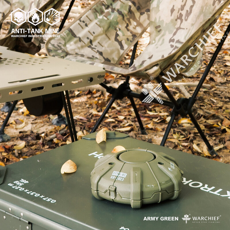 KRC CAMP-Fireproof Mosquito Repelente Rack com tampa, caixa de incenso tático, acampamento ao ar livre em casa criativa, estilo militar