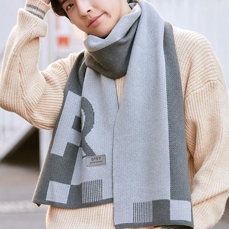 Зимний шарф унисекс, мужской утолщенный, цвет соответствует теплу, ветрозащитный, длинный, для защиты от холода