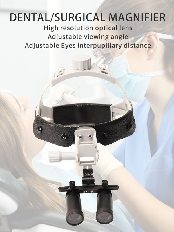 5x Loupes ทันตกรรมเครื่องมือทันตแพทย์กล้องส่องทางไกลแว่นขยายสูงการขยายทางการแพทย์แว่นขยาย Oral Surgery ENT ผ่าตัด Loupes