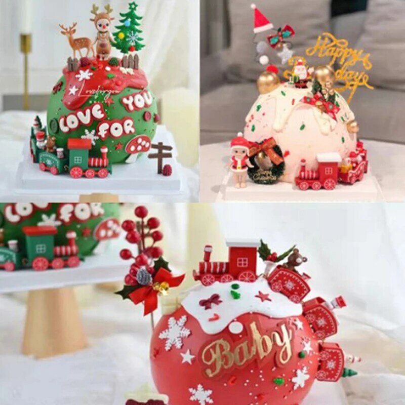 Christmas Wooden Train Ornament Merry Christmas Decoration For Home 2023 Xmas Kids Gifts Noel Natal Navidad New Year 2024