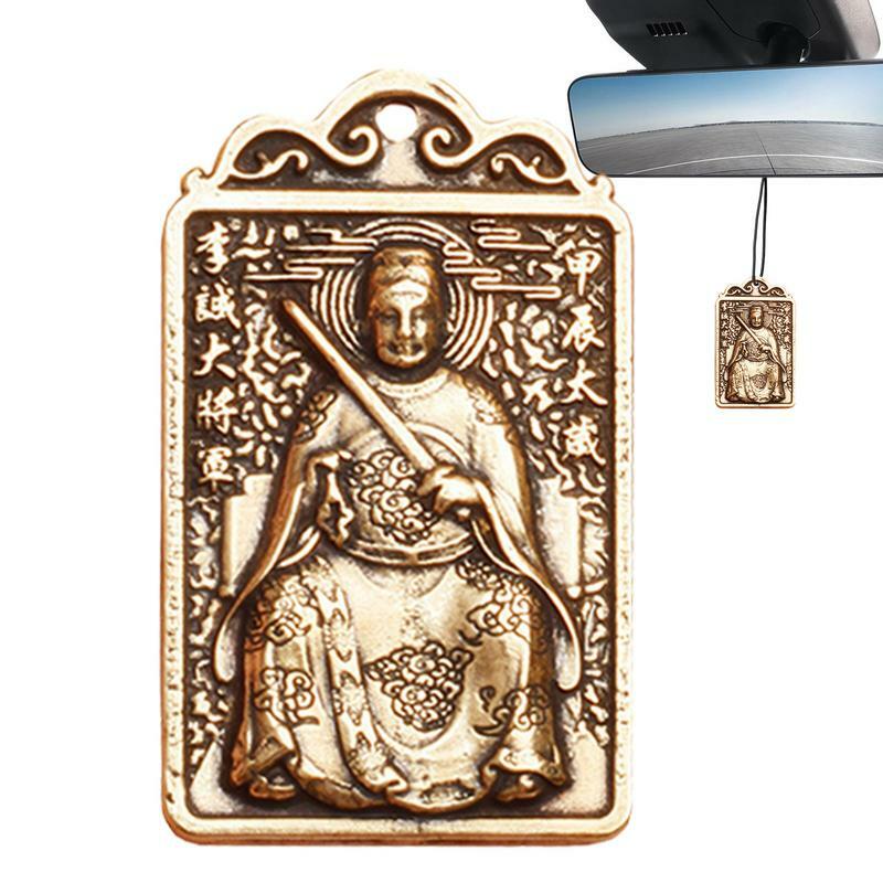 Carte talismano cinesi portachiavi amuleto fortuna in stile cinese carta Feng Shui porta fortuna 2024 carte di protezione ornamenti
