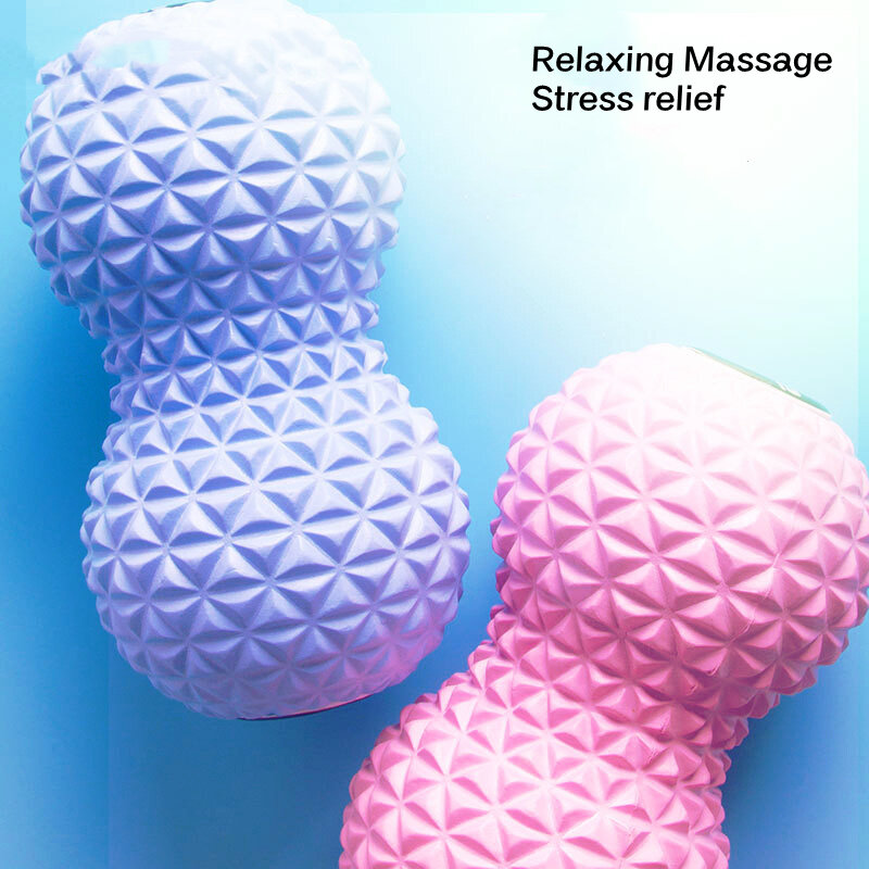 Voet Massager Rollers Hals Schouder En Rug Spier Massage Ontspanning Pinda-Vormige Diamant Motief Multifunctionele Massage Tool