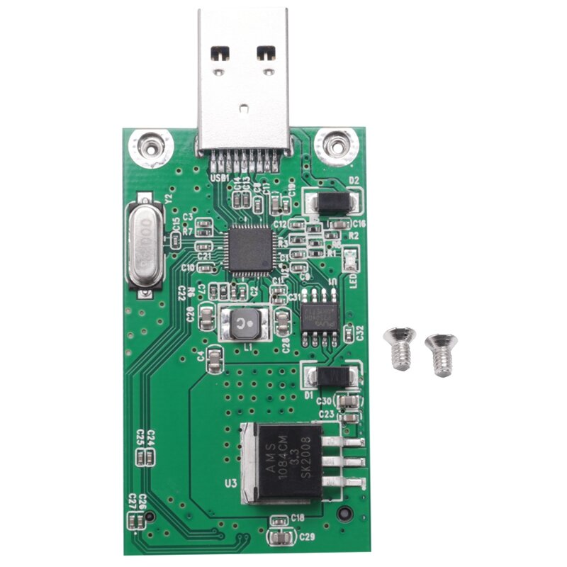 Tarjeta adaptadora MSATA a USB 3,0, adaptador MSATA SSD, unidad de disco USB, tarjeta de conversión