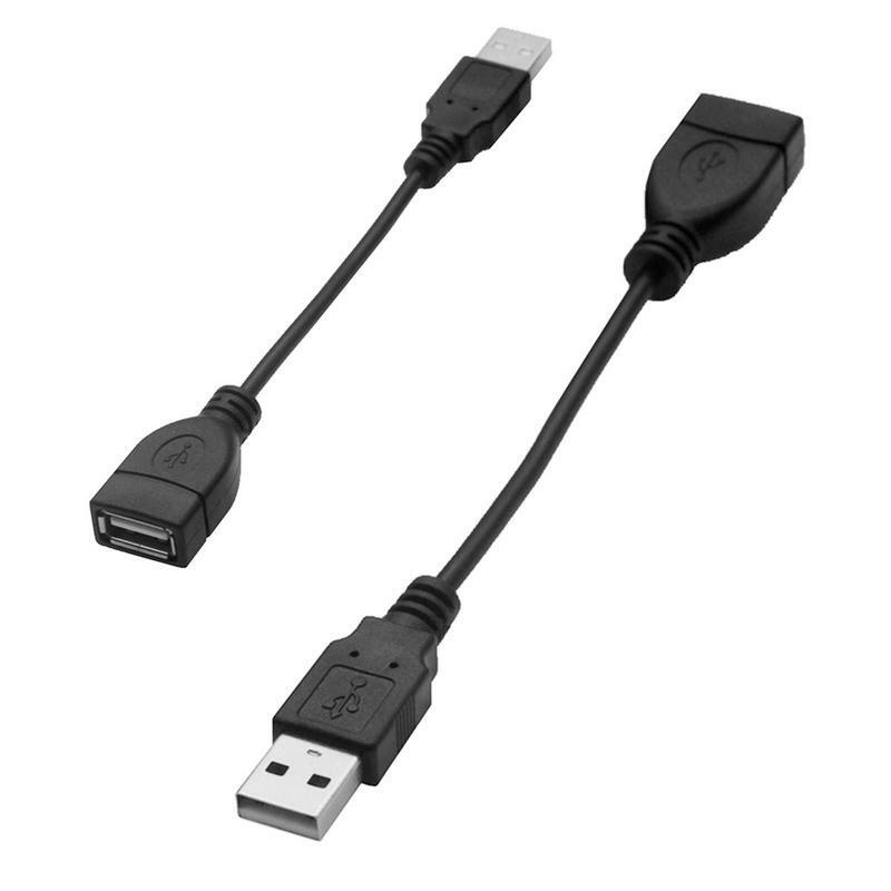 Cabo USB 2.0 Extensão Cabo Curto Para Smart TV PS4 Speed Data Extension Cabos de Carga Masculino Para Fio Feminino 0.5M 0.6M 0.7M 0.8M
