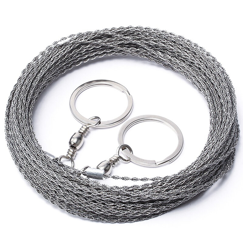 1~10PCS Best Outdoor Hand-Drawn Rope Saw 304 Stainless Steel Wire Saw Camping Life-Saving Woodworking Super Fine Hand Saw Wire