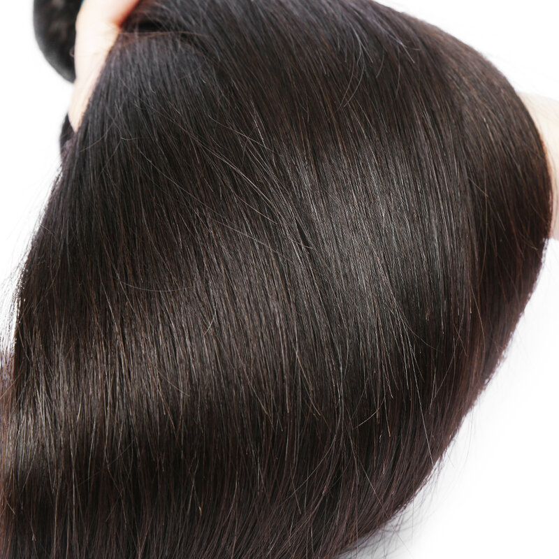 Nextface Peruaanse Haar 30 32 34 36 40 Inch Lang Steil Haar Bundels Natuurlijk Menselijk Haar Weeft Dubbele Inslag Dikke Haarbundels