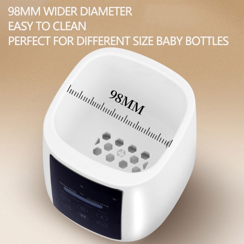 Draagbare 6-in-1 flessenwarmer 6-in-1 babymelkverwarmer voor moedermelk of flesvoeding