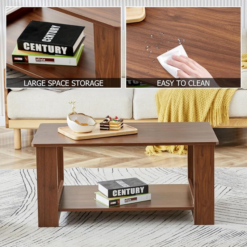 Журнальные столики для гостиной, 2-Ярусный диван, боковой столик, современный прямоугольный журнальный столик, мебель для гостиной, кафе