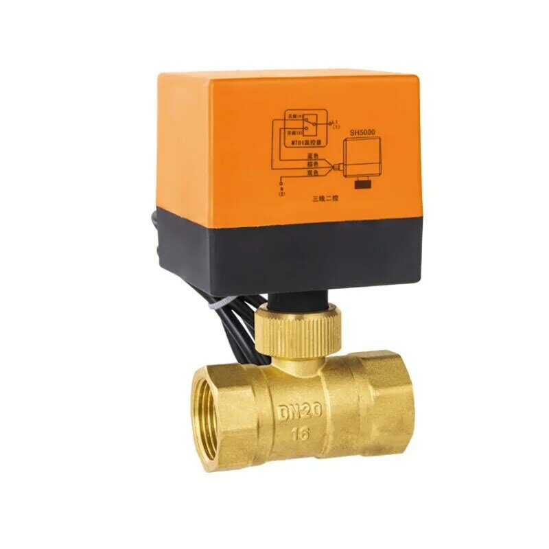 DN15/20/25 3 way motorized ball valve electric Three line two way control AC 220V LS'D Tool