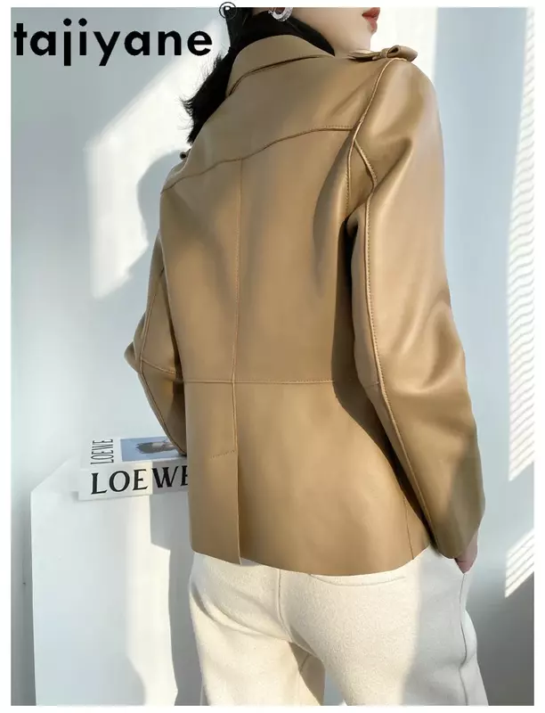 Tajiyane 2021 primavera outono geunine couro jaqueta feminina 100% casaco de pele carneiro roupas femininas cotocycle mujer chaqueta tn2815