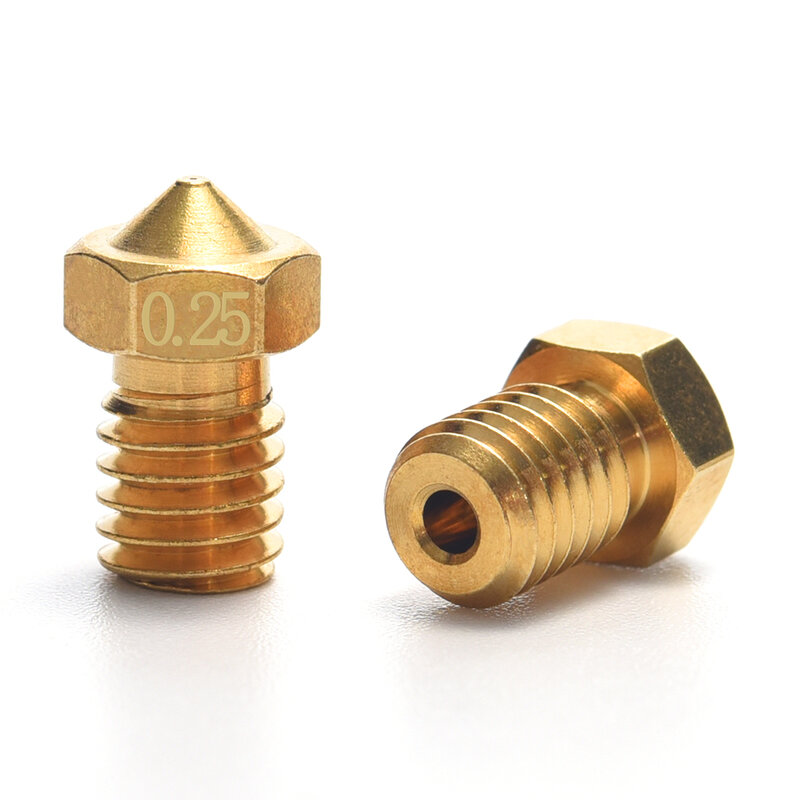 BIQU 3D printer Nozzle 3D V6&V5 J-Head M6 brass nozzle extruder nozzles 0.2/0.25/0.3/0.4/0.5/0.6/0.8/1.0 mm For 1.75mm