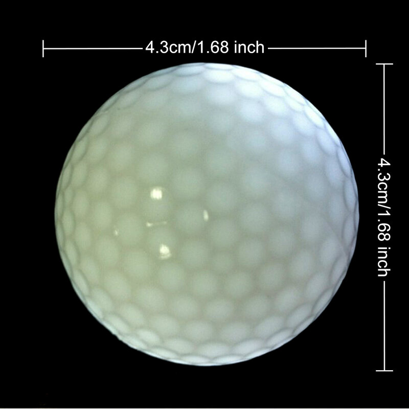 Świecące w ciemności piłki golfowe, świecąca kula golfowa LED do nocnych sportów, Super jasne, kolorowe i trwałe