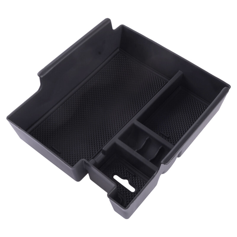 Bandeja organizadora para Reposabrazos de consola central, caja de almacenamiento negra, contenedor compatible con Ford Explorer 2012-2015 2016 2017 2018 2019