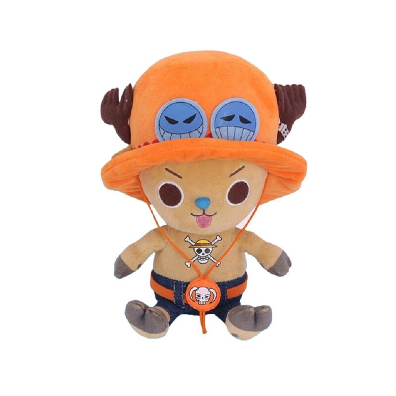Baru 14-25Cm Mainan Boneka Satu Potong Figur Anime Luffy Chopper Ace Law Boneka Lucu Liontin Gantungan Kunci Boneka Kartun Hadiah Natal Anak-anak
