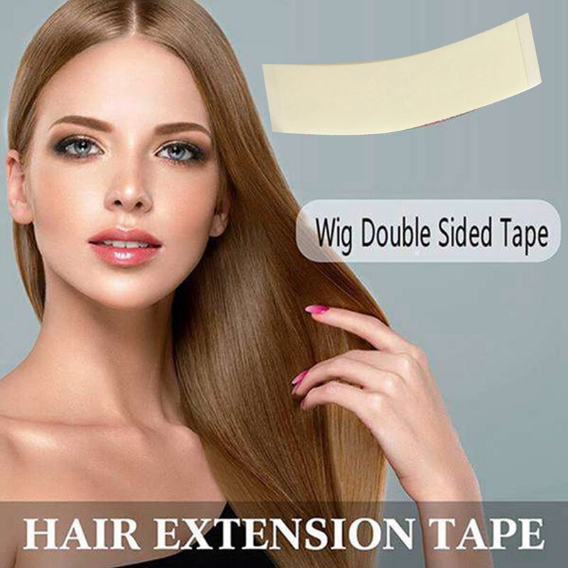 72 buah/lot Wig bersisi ganda pita kuat perekat rambut sistem ekstensi Strip tahan air untuk rambut palsu/Wig renda