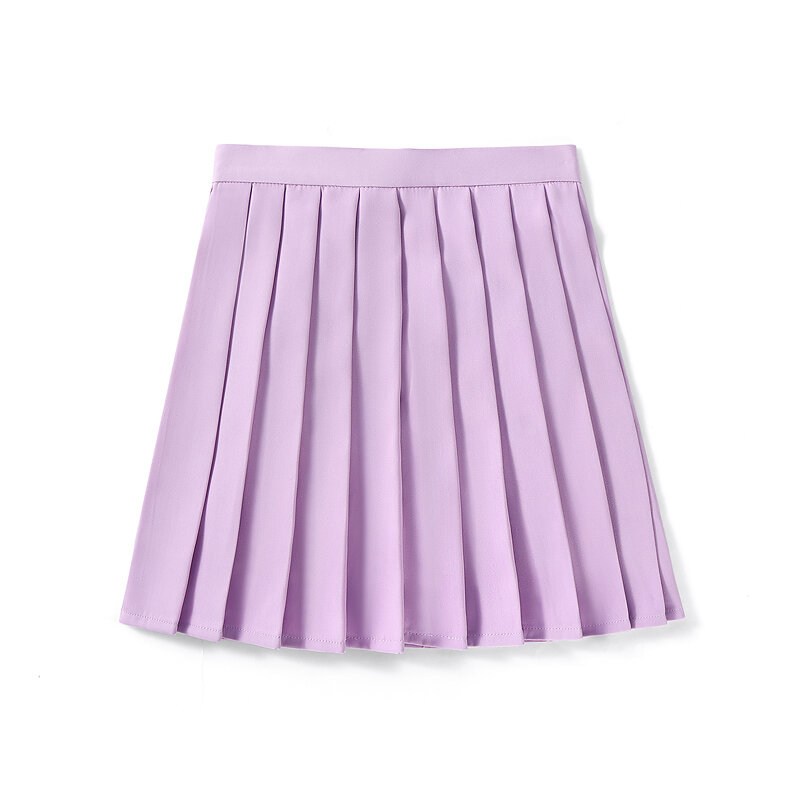 Женская плиссированная мини-юбка ярких цветов с высокой талией, размеры XS- 5XL