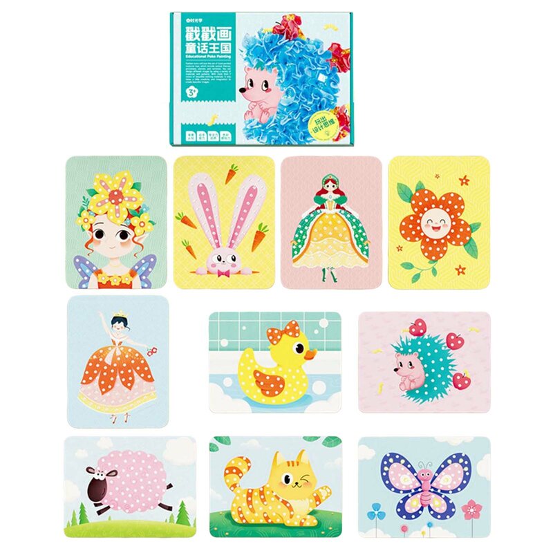 Montessori Sticker Paste Book Enlightenment Toy Cartoon Clothes Changing Puzzle Stickers Drawing Toys for Boys Girls Early