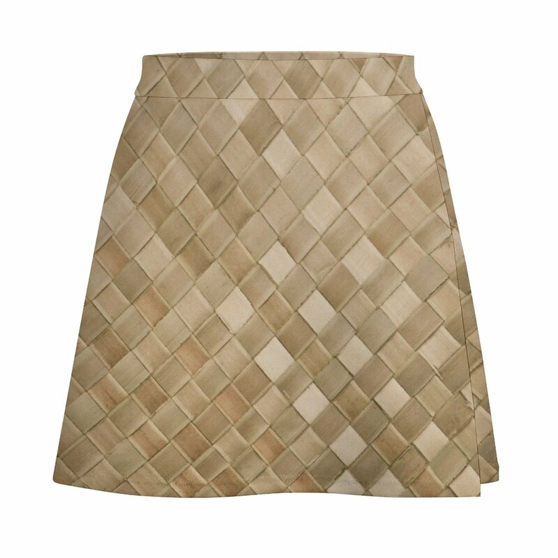 Lauhala Mat Mini Skirt women's skirts trend 2023 Clothes for summer rave outfits for women Women's summer skirt