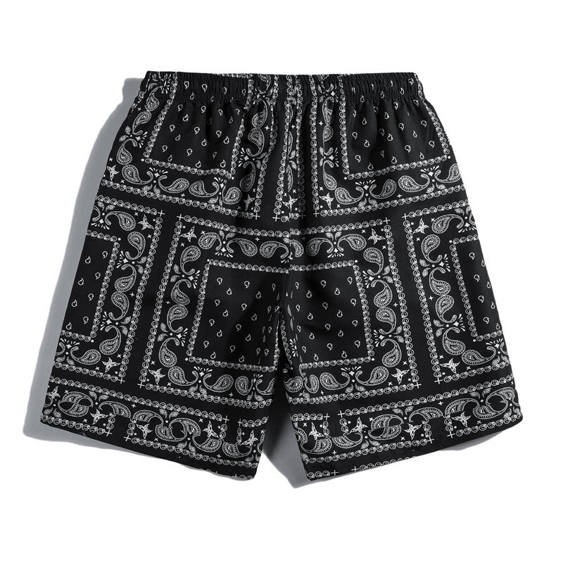 Letnie nowy modny szorty Boho damskie męskie w stylu Vintage Oversize Street Sports Outdoor szorty hawajskie krótkie spodnie plażowe kąpielówki