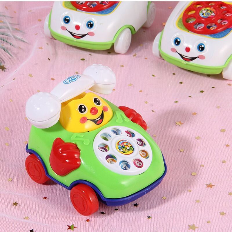 Милый музыкальный мультяшный телефон, детская игрушка, Развивающие детские игрушки, подарок для развития