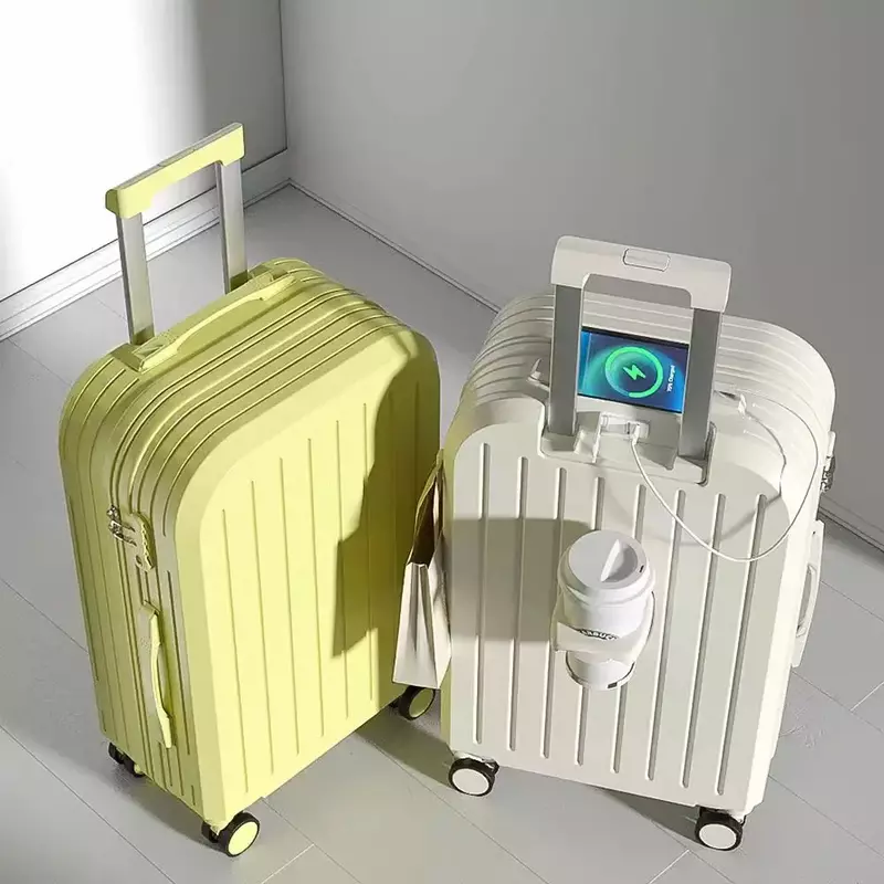 (006) Многофункциональный маленький свежий чемодан, Женский студенческий чемодан с паролем, прочный и долговечный чемодан на колесиках